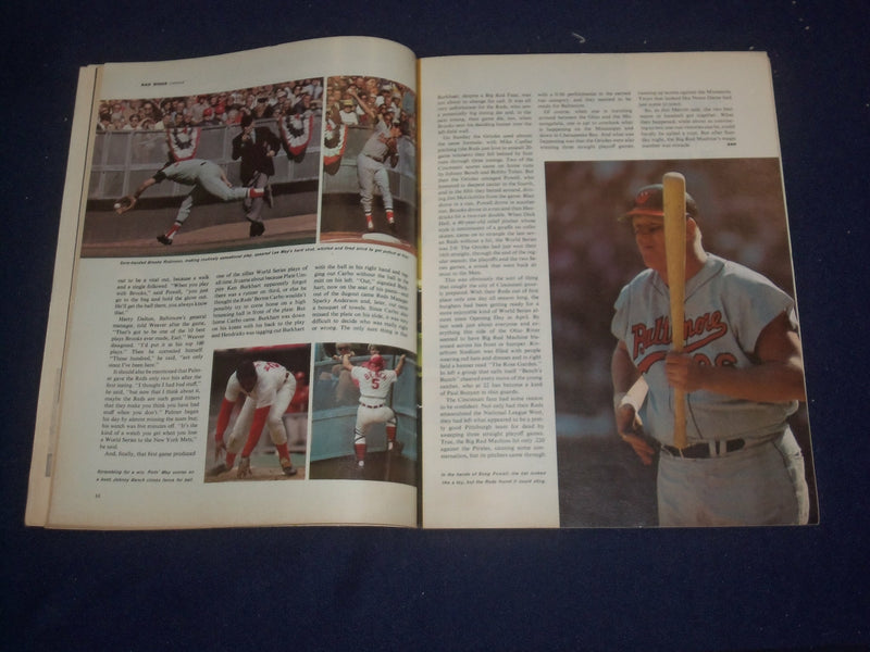 1970 OCTOBER 19 SPORTS ILLUSTRATED MAGAZINE-WORLD SERIES-ORIOLES VS REDS-ST 6772