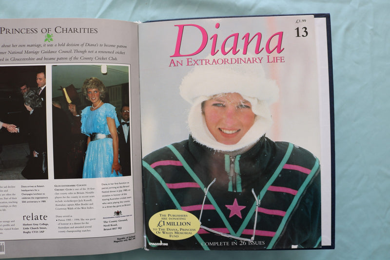 1997-1998 DIANA AN EXTRAORDINARY LIFE MAGAZINE ALBUM - ISSUE #S 1-13 - KD 9624