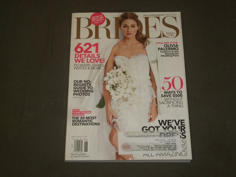 2014 JUNE/JULY BRIDES MAGAZINE- OLIVEIA PALERMO COVER, PHOTOS & ARTICLES- B 2230