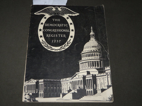 1937 THE DEMOCRATIC CONGRESSIONAL REGISTER - LYNDON JOHNSON - PHOTOS - J 3177