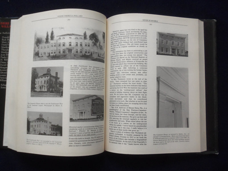 1986 WHERE THERE'S A WILLIARD HARDCOVER BOOK - WILLIARD LIBRARY - KD 1111D