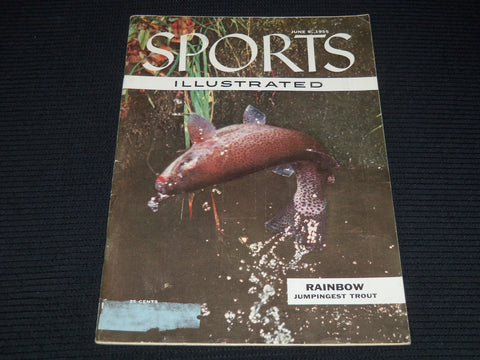 1955 JUNE 6 SPORTS ILLUSTRATED MAGAZINE - RAINBOW TROUT - SP 8738