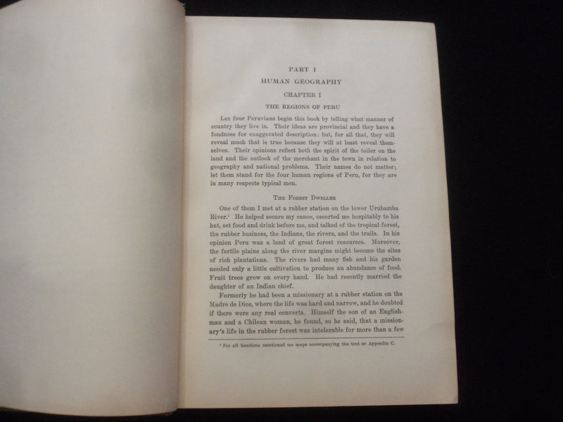 1916 THE ANDES OF SOUTHERN PERU HARDCOVER BOOK BY ISAIAH BOWMAN - KD 9279