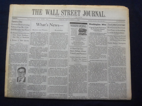 1999 SEP 3 THE WALL STREET JOURNAL - NOMURA RESTRUCTURING, JUNICHI UJIIE- WJ 322