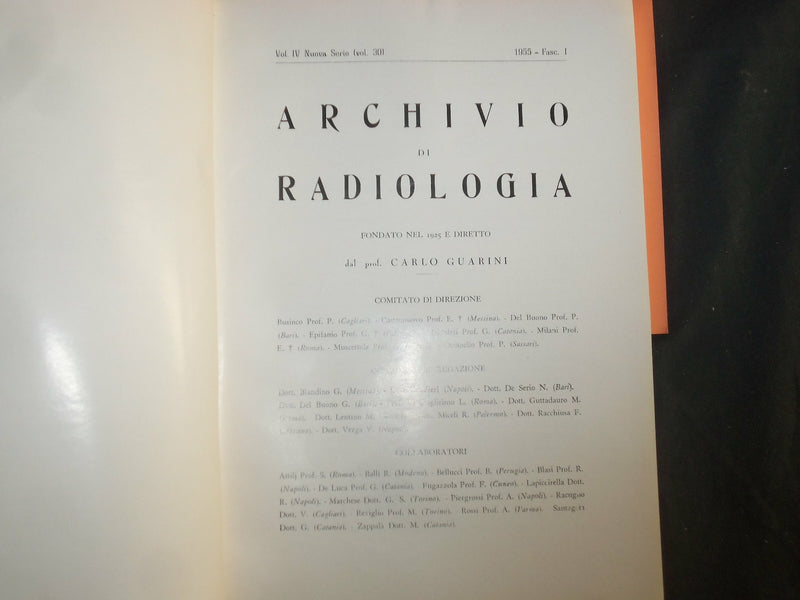 1933-1956 ARCHIVIO DI RADIOLOGIA LOT OF 86 ISSUES - ITALIAN TEXT - WR 452