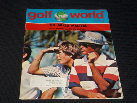 1977 JANUARY 7 GOLF WORLD MAGAZINE - CHI CHI RODRIGUEZ & WASHAM COVER - E 6565