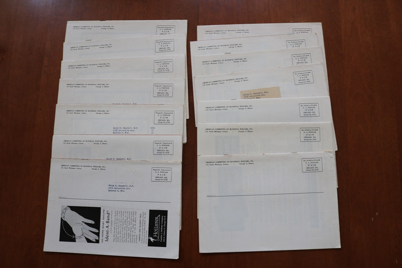 1954-1956 THE BULLETIN OF MATERNAL WELFARE - LOT OF 14 - O 3918