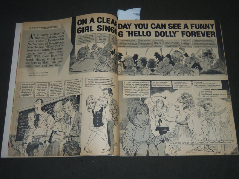 1971 JUNE MAD MAGAZINE - FUNNY GIRL COVER - ST 4977