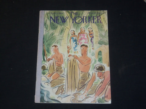 1944 APRIL 1 THE NEW YORKER MAGAZINE - ILLUSTRATED COVER - NY 88