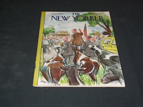 1952 AUGUST 23 THE NEW YORKER MAGAZINE - ILLUSTRATED COVER - NY 477