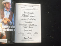 1987 A MONTH OF SUNDAYS PLAYBILL - JASON ROBARDS SIGNED COVER - J 8218