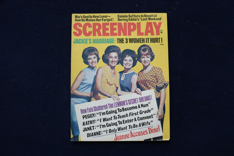 1969 FEBRUARY SCREENPLAY MAGAZINE - LENNON SISTERS COVER - E 19257