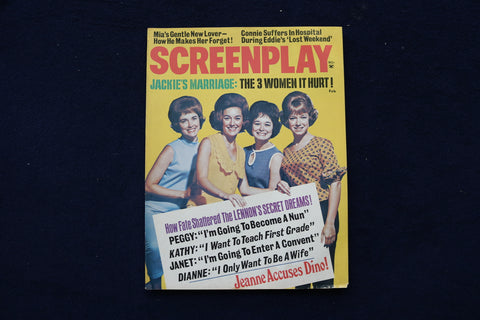 1969 FEBRUARY SCREENPLAY MAGAZINE - LENNON SISTERS COVER - E 19257