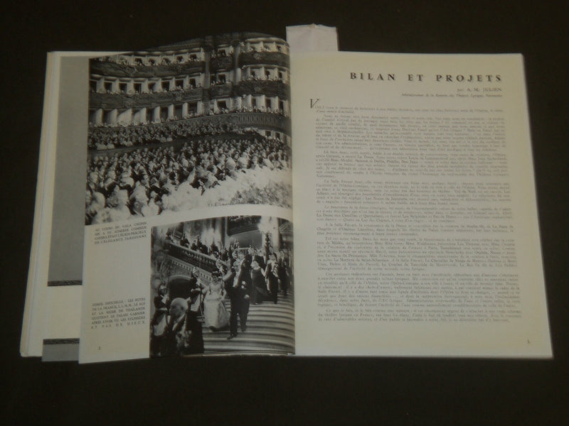 1958 L'OPERA DE PARIS PROGRAM - SOFTCOVER - GREAT PHOTOS - J 4840