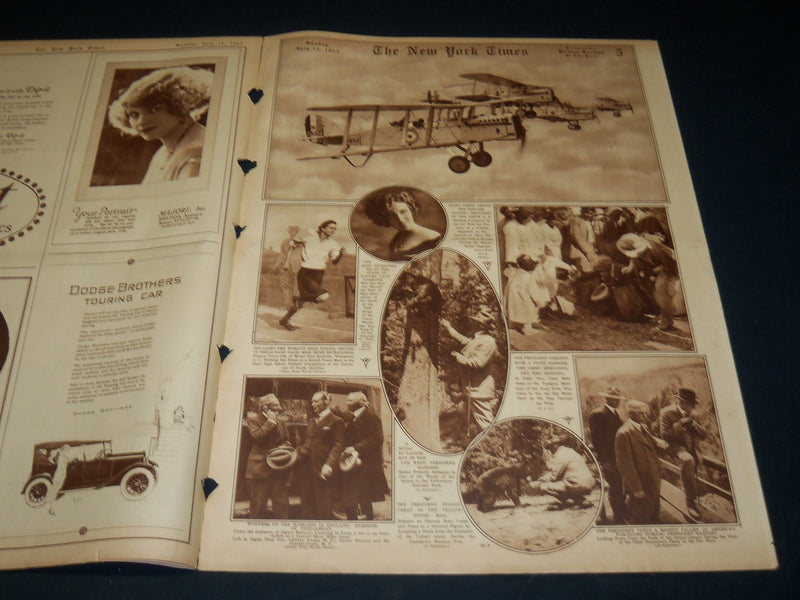 1923 JULY 8 NEW YORK TIMES PICTURE SECTION NO. 4 & 5 - ROCKEFELLER - NT 8895