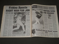 2001 OCTOBER 5 NY POST NEWSPAPER - TY BREAKER RICKEY MOVES PAST COBB - NP 2571