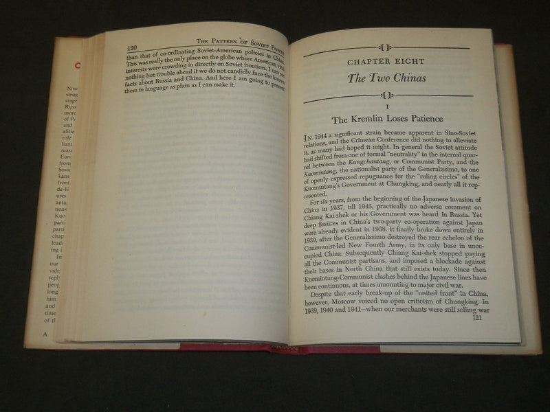 1945 THE PATTERN OF SOVIET POWER HARDCOVER BOOK BY EDGAR SNOW - KD 5731