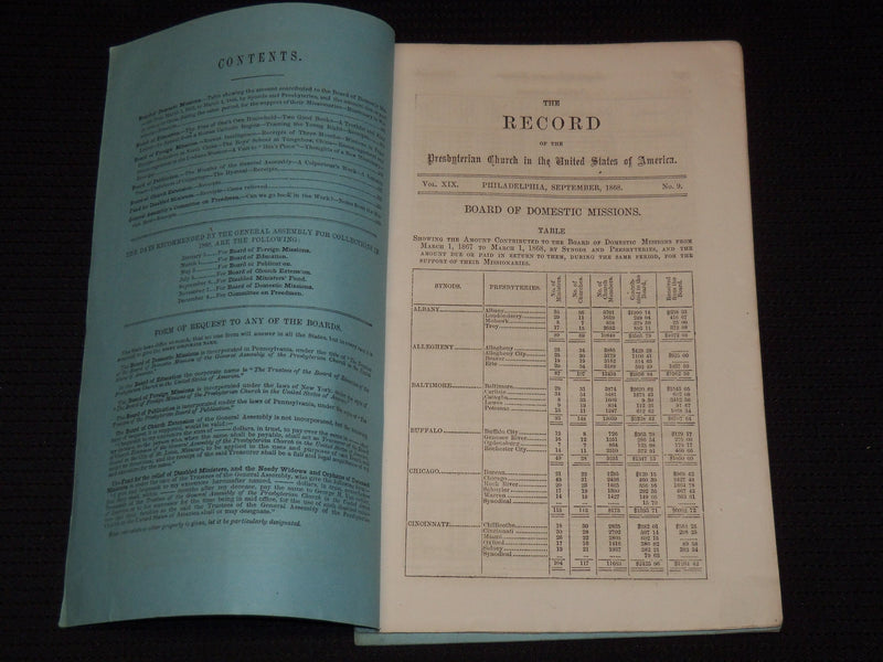1868-1877 THE PRESBYTERIAN MONTHLY RECORD MAGAZINE LOT OF 42 ISSUES - WR 223C