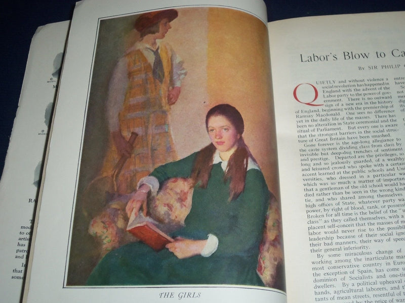 1924 APRIL 1 THE WORLD'S WORK MAGAZINE - HOWARD CHANDLER CHRISTY - J 5707