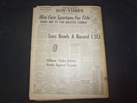 1963 NOV 28 CHICAGO SUN-TIMES NEWSPAPER- LBJ STATE OF THE UNION ADDRESS- NP 8046