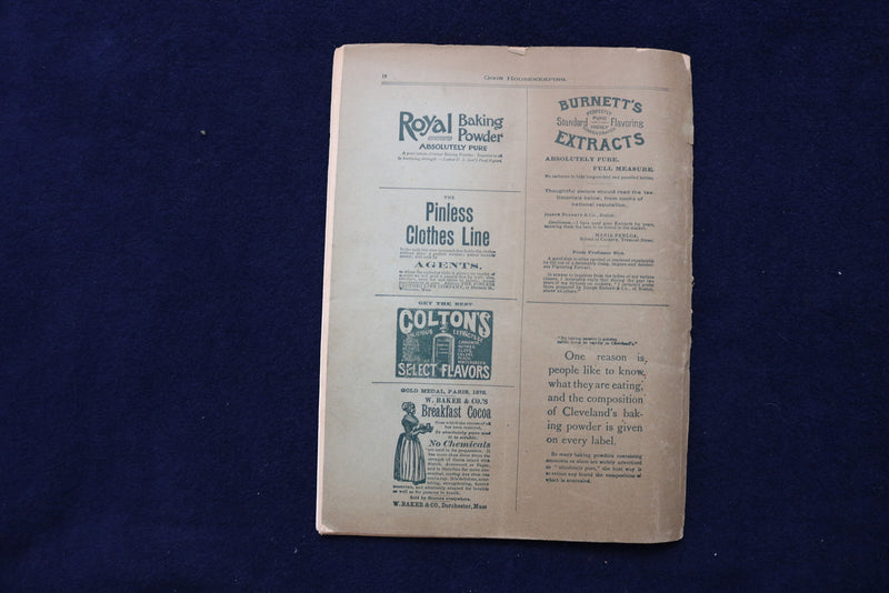 1892 JANUARY GOOD HOUSEKEEPING MAGAZINE - ILLUSTRATED COVER & STORIES - E 11730