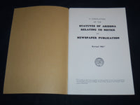 1961 STATUTES OF ARIZONA RELATING TO NOTICE BY NEWSPAPER PUBLICATION - J 8730