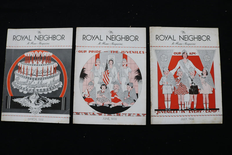 1932-1949 THE ROYAL NEIGHBOR - A HOME - MAGAZINE - LOT OF 37 - O 3709