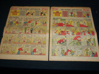 1938 THE SUNDAY REPUBLICAN COLOR COMIC FRONT PAGES LOT OF 6 - NTL 82E