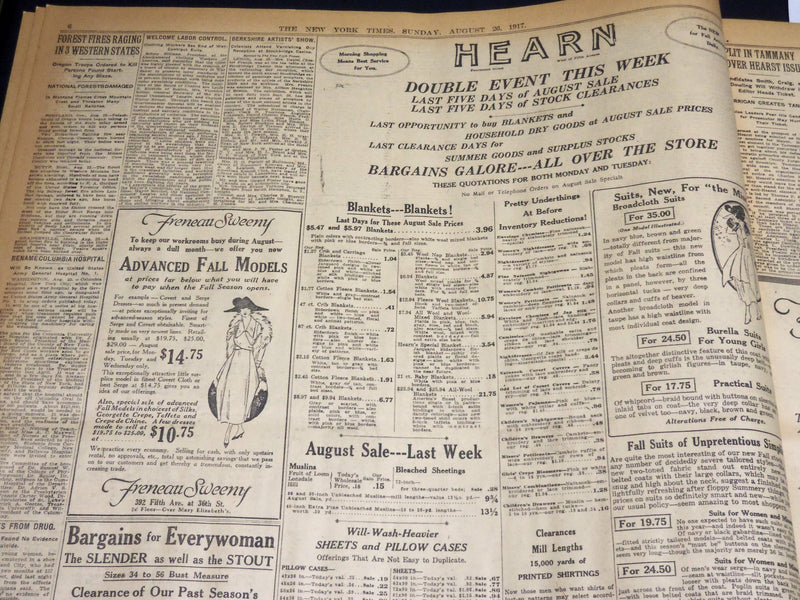1917 AUGUST 26 NEW YORK TIMES - ITALIANS CONQUER MONTE SANTO - NT 8520