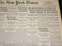 1923 FEBRUARY 14 NEW YORK TIMES - RUHR MOVE DISASTROUS SAYS BONAR LAW - NT 8502
