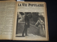 1884 OCTOBER-DECEMBER LA VIE POPULAIRE FRENCH MAGAZINE BOUND VOLUME - KD 7462F