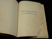 1943 UNION LIST OF SERIALS IN LIBRARIES VOLUME - 2ND EDITION - 3065 PGS- KD 5576
