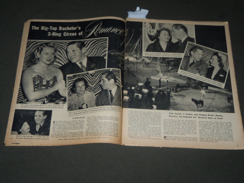 1950 JANUARY 22 SUNDAY MIRROR MAGAZINE SECTION - NANCY KELLY COVER - J 2909