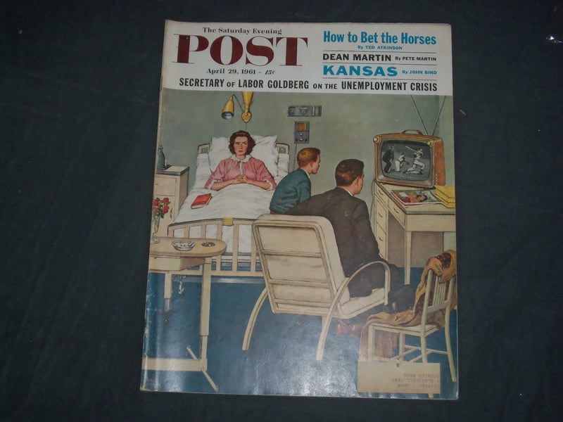 1961 APRIL 29 THE SATURDAY EVENING POST MAGAZINE - ILLUSTRATED COVER - SP 2481V