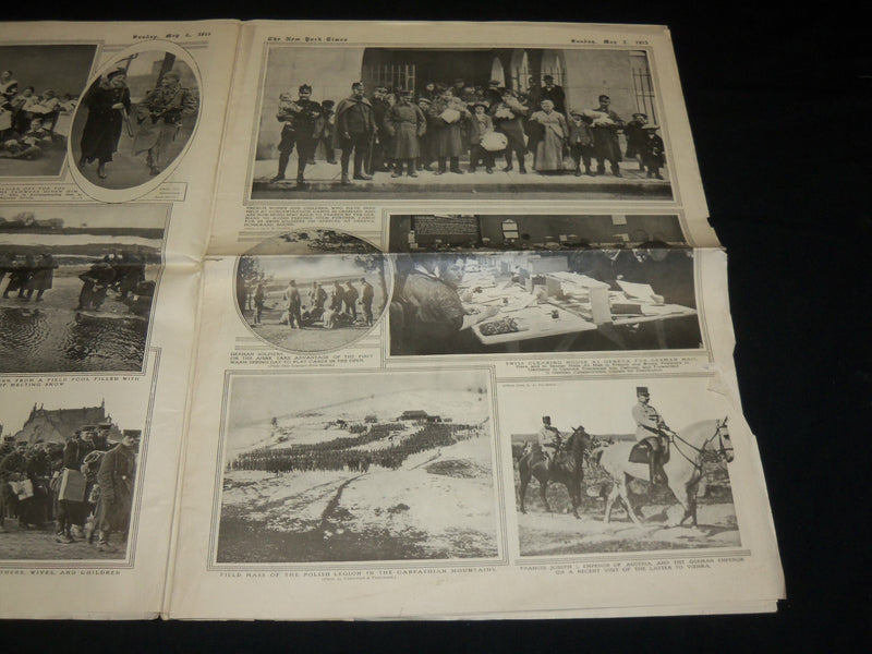1915 MAY 2 NEW YORK TIMES PICTURE SECTION - FRENCH SOLDIERS - NP 5475