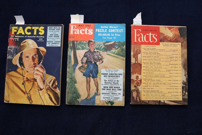 1944-1946 FACTS DIGEST MAGAZINES - LOT OF 3 - O 3479