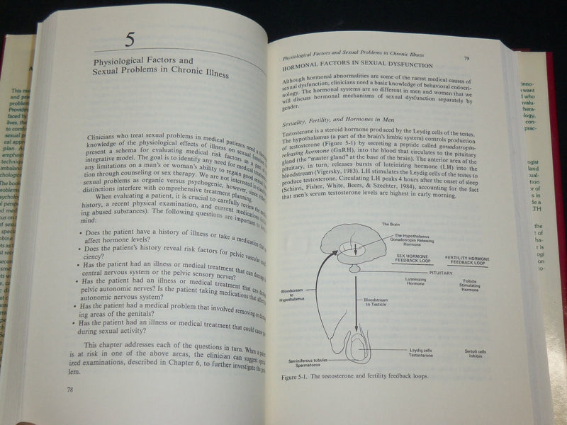 1988 SEXUALITY AND CHRONIC ILLNESS HARDCOVER BOOK BY SCHOVER & JENSEN - KD 2766R