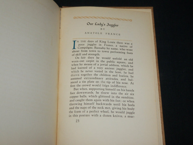 1935 THREE LEGENDS OF THE MIDDLE AGES HARDCOVER BOOK - ANATOLE FRANCE - KD 6482