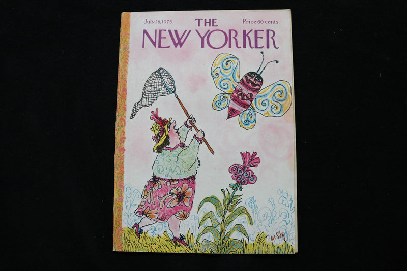1975 JULY 28 NEW YORKER MAGAZINE - GREAT ILLUSTRATED COVER - NY 2911