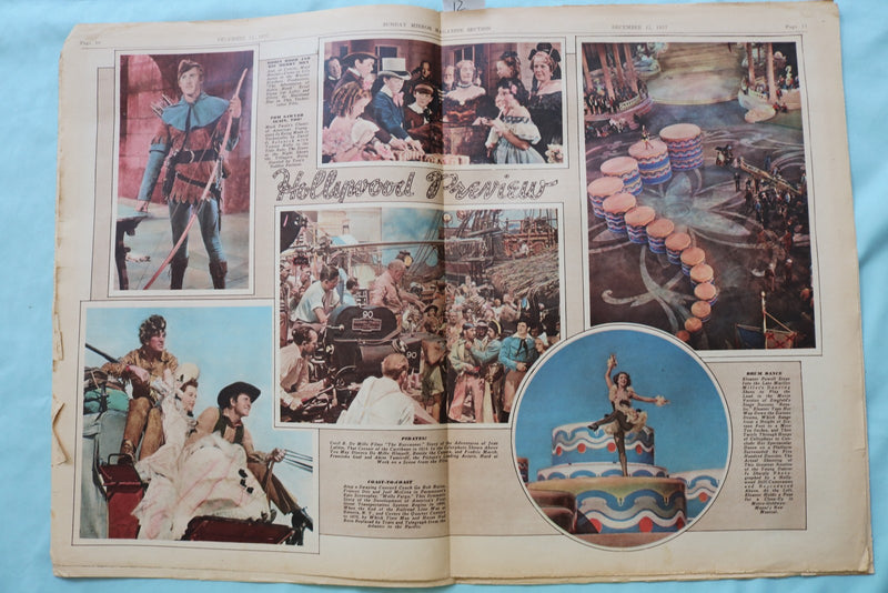 1937 DEC 12 SUNDAY MIRROR NEWSPAPER MAGAZINE SECTION - CAROLE LOMBARD - NP 9070