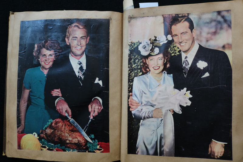 1940'S HOLLYWOOD SCRAPBOOK - HUMPHREY BOGART-CLARK GABLE-FRANK SINATRA - E 24930