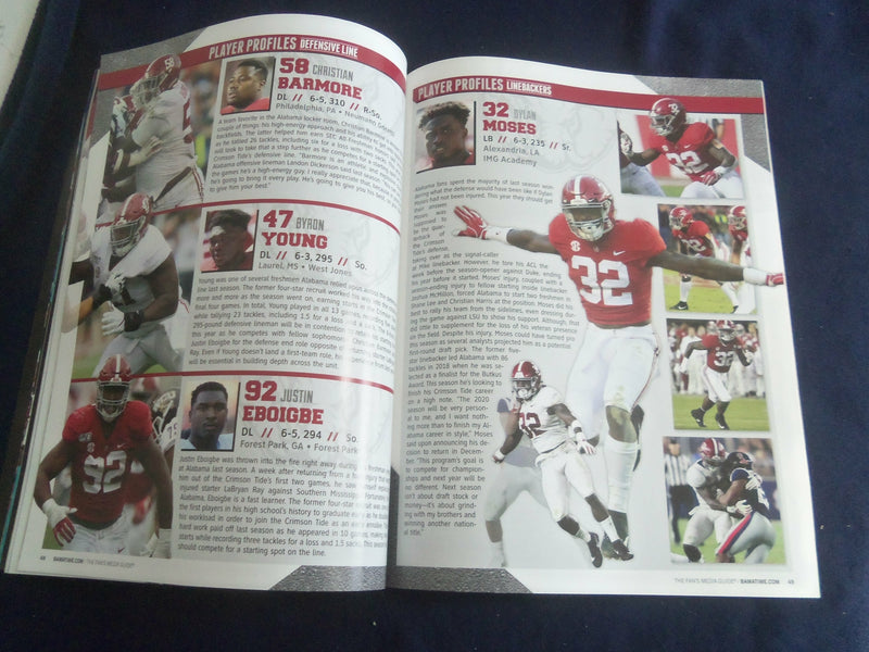 2020 BAMATIME MAGAZINE - UNIVERSITY OF ALABAMA - STILL ROLLING - SP 1220V