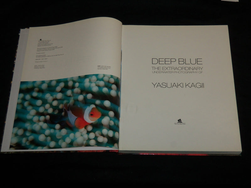 2008 DEEP BLUE UNDERWATER PHOTOGRAPHY OF YASUAKI KAGII HARDCOVER BOOK - R 707X