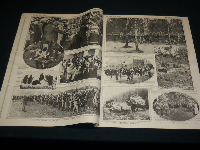 1915 JANUARY 17 NEW YORK TIMES ROTO PICTURE SECTION - FRENCH SOLDIERS - NT 8946