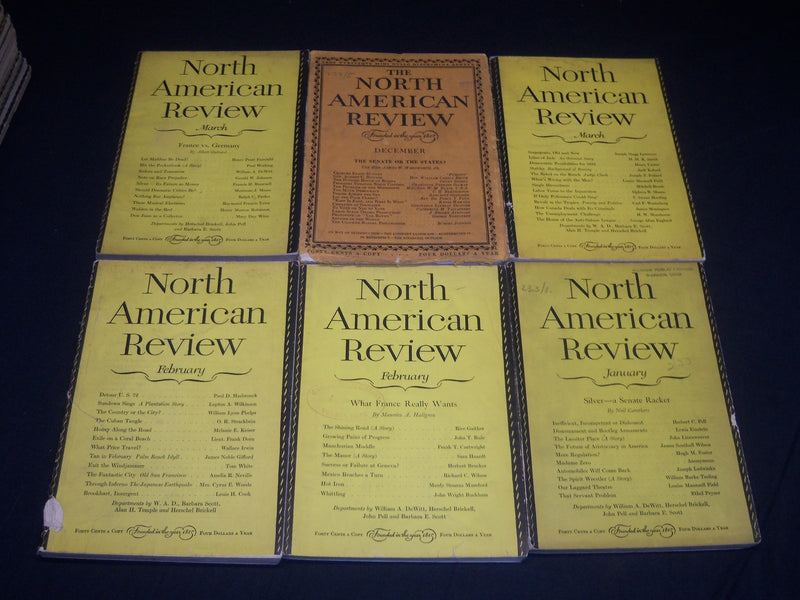 1927-1933 NORTH AMERICAN REVIEW MAGAZINE LOT OF 16 ISSUES -NICE ARTICLES- WR 560