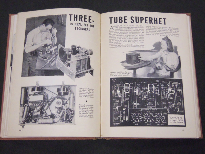 1943 RADIO FOR THE MILLIONS BOOK - NICE PHOTOS & DIAGRAMS - KD 3497