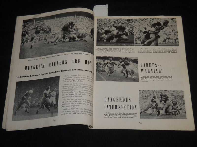 1947 NOVEMBER 14 PENNSYLVANIA PICTURES MAGAZINE - FOOTBALL ISSUE - J 5748