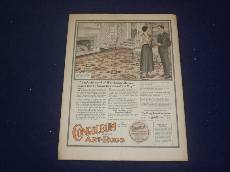 1918 OCTOBER 13 COLLIER'S MAGAZINE - HOOVER TALKS BY WILLIAM A. WOLFF - ST 6746