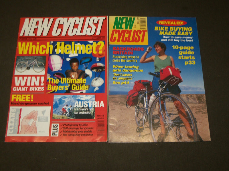 1990-1993 NEW CYCLIST BICYCLE MAGAZINE LOT OF 8 - PUBLISHED IN U. K. - O 3251