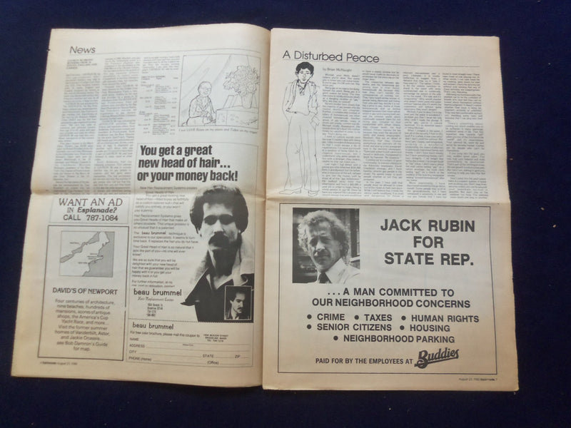 1980 AUGUST 27 ESPLANADE NEWSPAPER - COMING OUT - SUPER STAR - NP 6835